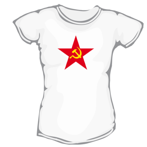 CCCP - dámske bavlnené tričko s potlačou