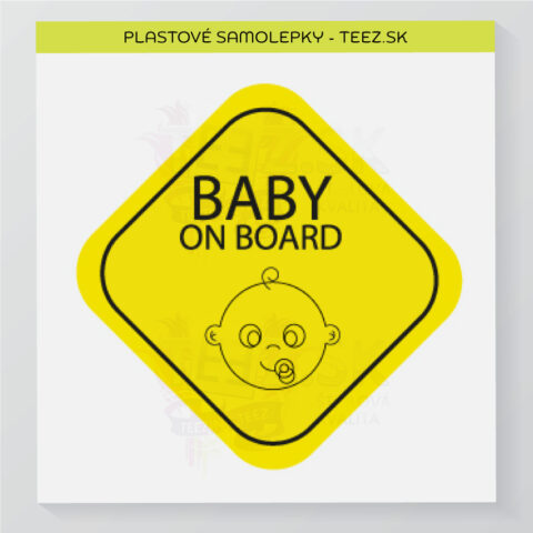 Dieťa v aute - Baby on board - samolepka
