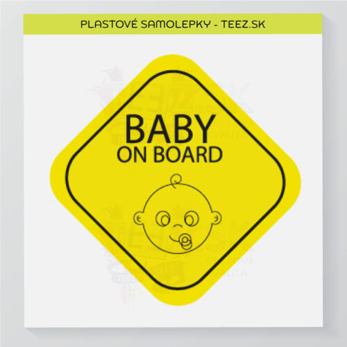 Dieťa v aute - Baby on board - samolepka