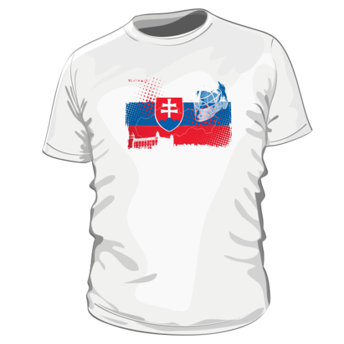 Hokej - pánske bavlnené tričko s potlačou