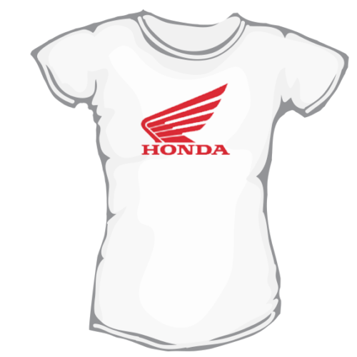 Honda - dámske bavlnené tričko s potlačou