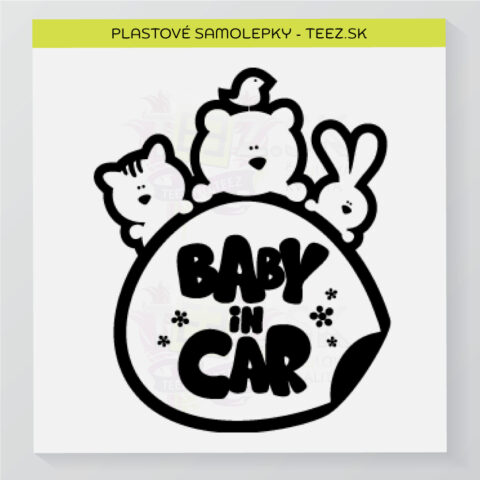 Dieťa v aute - Baby in car - samolepka