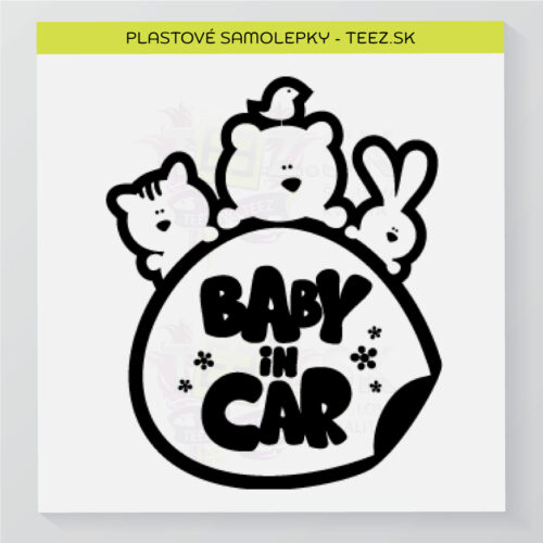 Dieťa v aute - Baby in car - samolepka