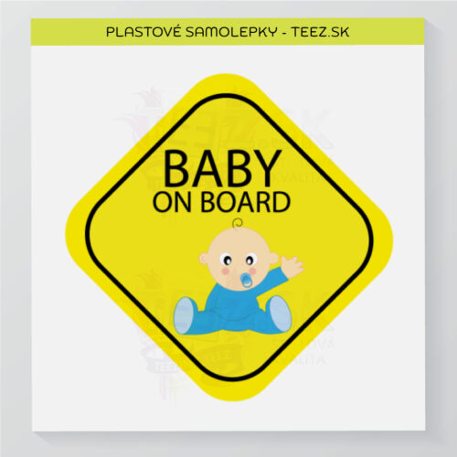 Dieťa v aute - Baby on board - samolepka