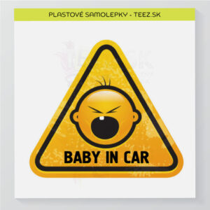 Baby in car - samolepka