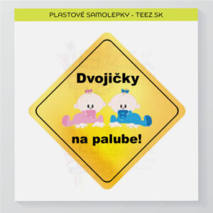Dvojičky na palube - samolepka
