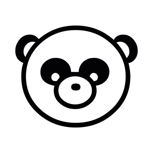Panda - samolepiaca dekoračná nálepka