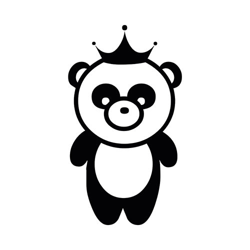 Panda - samolepiaca dekoračná nálepka