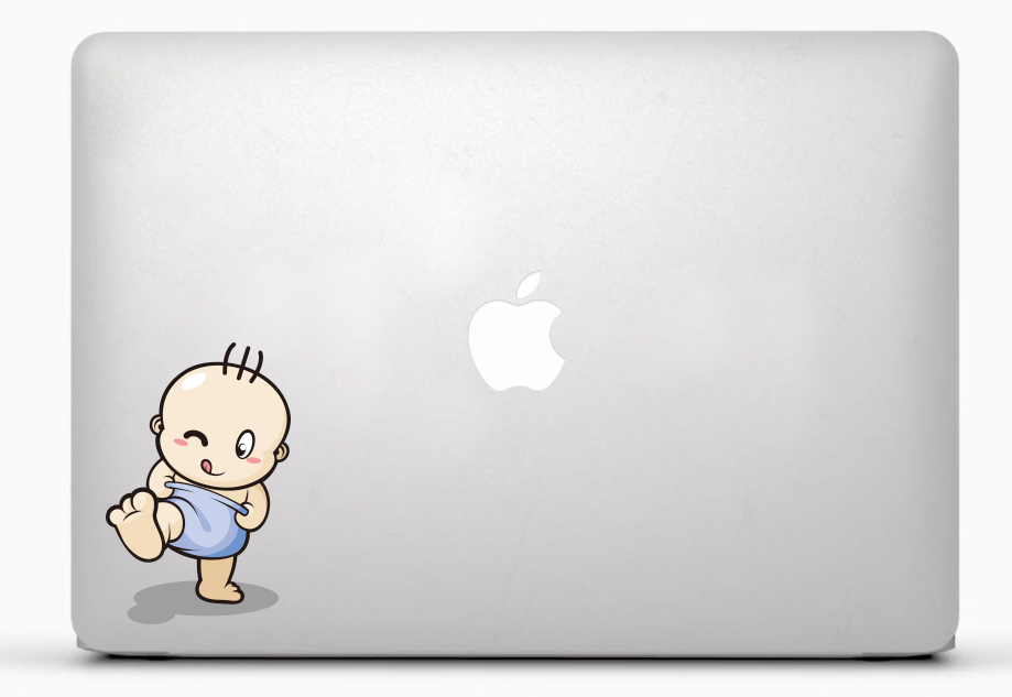 Baby - samolepiaca dekoračná nálepka na Macbook