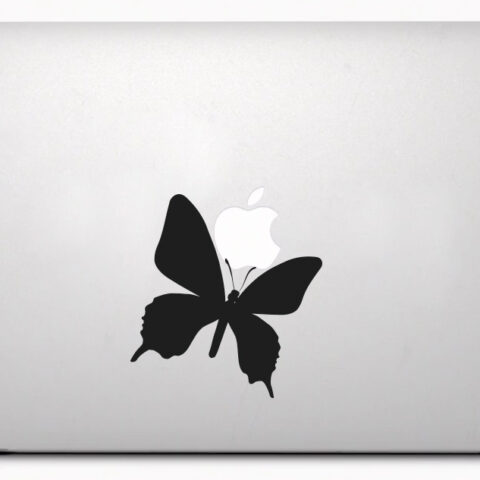 Motýľ - samolepiaca dekoračná nálepka na Macbook
