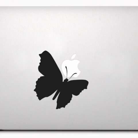 Motýľ - samolepiaca dekoračná nálepka na Macbook