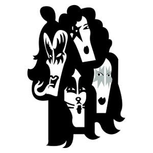 KISS – samolepka