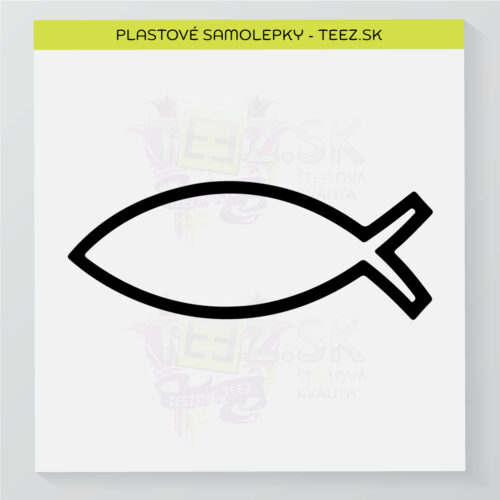 Rybička - kresťanský symbol - samolepka