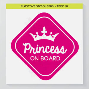Princess on board - samolepka