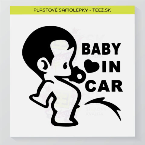 Dieťa v aute - Baby in car - samolepka