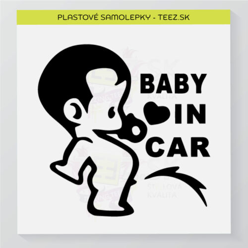 Dieťa v aute - Baby in car - samolepka