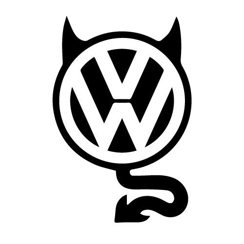 VW čertík - samolepka
