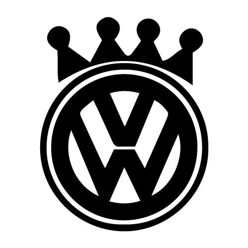 VW queen - samolepka