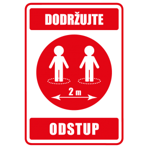 Dodržujte odstup - Keep your distance