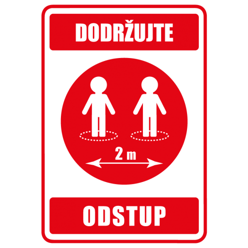 Dodržujte odstup - Keep your distance
