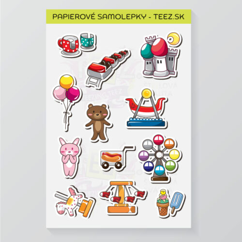 Kolotoče - papierové samolepky