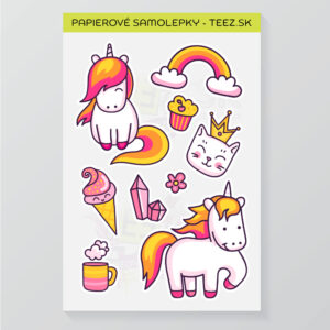 Unicorn - papierové samolepky