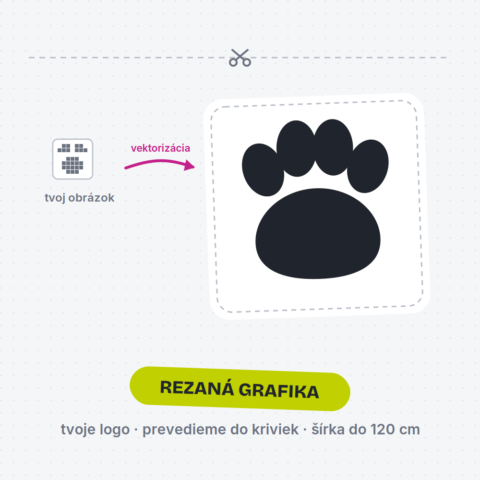 Rezaná samolepka — tvoje logo