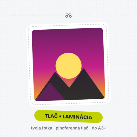 Tlačená nálepka — tvoja fotka